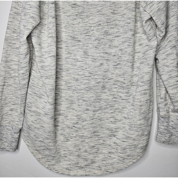 The Boyfriend Hoodie Heather Gray Neutral Oversized Relaxed Fit Womens Size XL - Picture 8 of 9